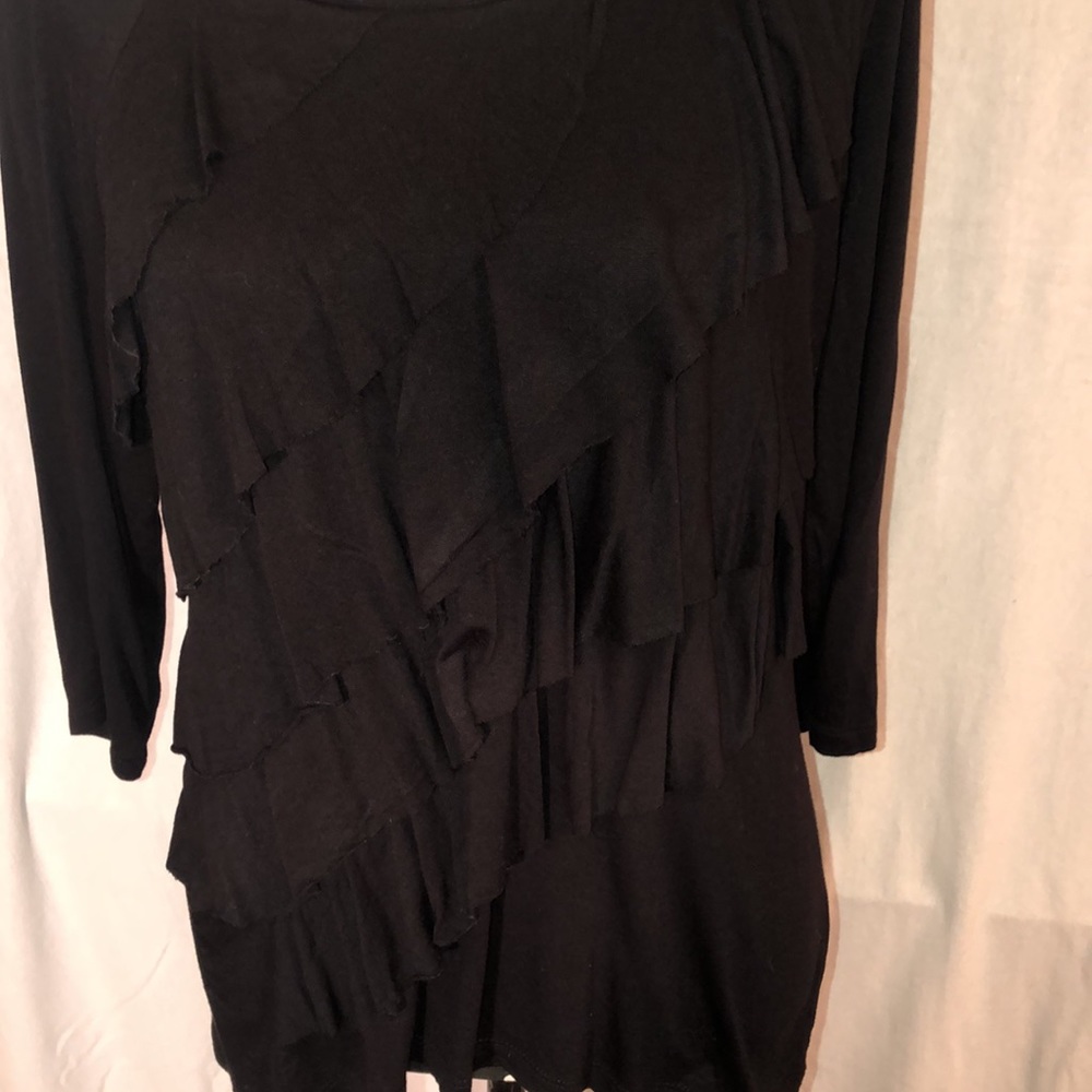 New Directions Ruffle Front Top - M💕 - Picture 2 of 7